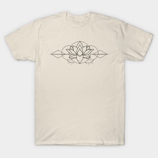 Geometric lotus in landscape T-Shirt